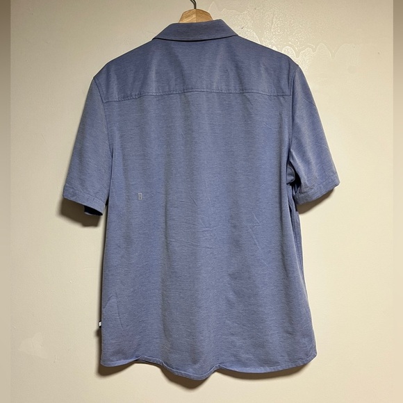 Kit and Ace Blue Short Sleeve Button-Up Shirt Men’s Size L - Picture 4 of 11
